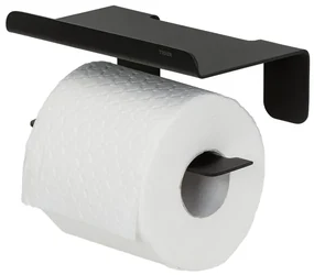 Tiger Colar Toiletrolhouder - met planchet - zelfklevend - zwart 1314230746