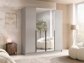 Kledingkast Closico 191, Zwart, Kasjmier, 215x200x58cm, 176 kg, Kledingkast deuren: Met scharnieren