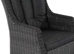 Tuinset 6 personen 220 cm Wicker Grijs Garden Collections Buckingham/Residence