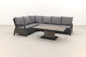 Darwin/Jersey deluxe lounge dining set - antraciet