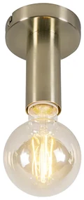 Moderne plafondlamp goud 13 cm - Facil Design, Modern E27 cilinder / rond Binnenverlichting Lamp