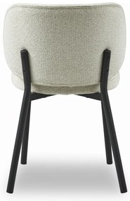 Boucle Eetkamerstoel Creme