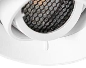 Moderne inbouwspot wit GU10 rond trimless - Oneon Honey Modern GU10 Binnenverlichting Lamp