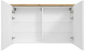 Fontana Basic spiegelkast 100cm met 2 deuren warm eiken