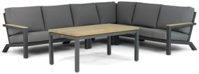 4 Seasons Outdoor Capitol/Lifestyle Garden Furniture Riviera Dining Loungeset Aluminium/teak Grijs 5-delig