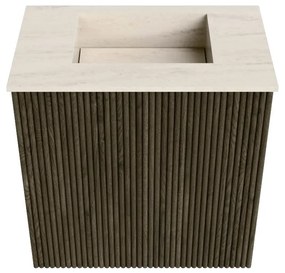 Mondiaz Joya DLux 40cm toiletmeubel shadow met wastafel faye midden zonder kraangat meli