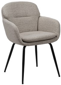 GEORGIA Beige Latte (stof Monza 60) - MODERNE GESTOFFEERDE DRAAISTOEL VOOR WOONKAMER/EETKAMER/LOFT KANTOOR