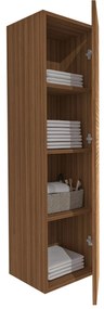 Sanigoods Maisy kolomkast ribbelfront 135cm walnoot