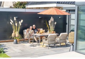 Garden Impressions Kalibo lounge dining set 4-delig - donker grijs