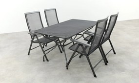 Royal Garden Balero verstelbare tuinset strekmetaal 160x90 cm.