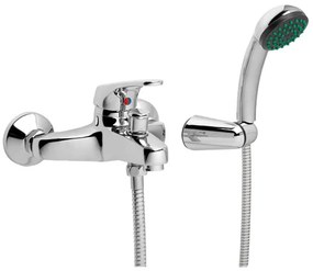 GO by Van Marcke Fresh eengreepsmengkraan baddouche compleet inclusief handdouche hartafstand 15 cm keramische schijven inclusief rozetten en S-koppelingen 101030-