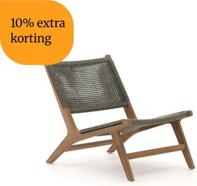 + 10% kassakorting | Lounge tuinstoel | Bellagio  Elcito | Rope (touw) | Grijs | Kees Smit Tuinmeubelen