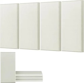 VEVOR akoestische panelen, 4-pack, 600x300x50 mm, wandpanelen, geluidsabsorberende panelen, zelfklevende geluidsdichte wandpanelen, voor studio's, kantoren, thuisbioscopen, vergaderruimtes, beige