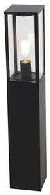 Industriële staande buitenlamp zwart 80 cm IP44 - Charlois
