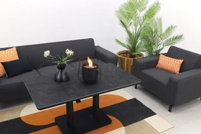 Boavista/Medina stoel-bank loungeset - Sooty - 4-delig verstelbaar