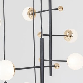 Kare Design Trapez Design Hanglamp Zwart En Messing