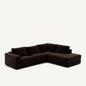 Hoekbank in fluweel, Skander