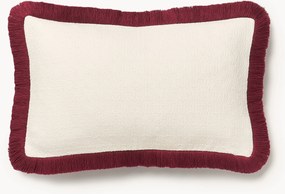 Textuur kussenhoes Viona met franjes
