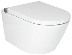 Rapowash douche wc basic wit randloos toilet met bidetsproeier