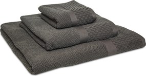 Handdoek Soft Popcorn Collectie – 4 stuks – 70×140 – antraciet