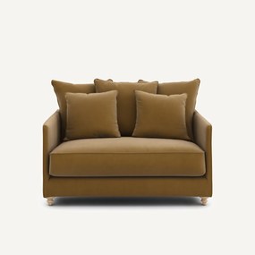 2-zits slaapbank van linnen fluweel, LAZARE