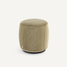 Voetenbank van linnen fluweel, Rosebury, ontwerp Emmanuel Gallina