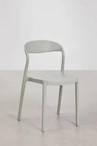 Set Van 4 Stapelbare Tuinstoelen Van Polypropyleen Brenza Groene Lauerl - Sklum