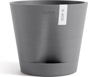 Ecopots bloempot Venice 2 20- Rond - Grey - Diameter 20,1 x H17,7 cm