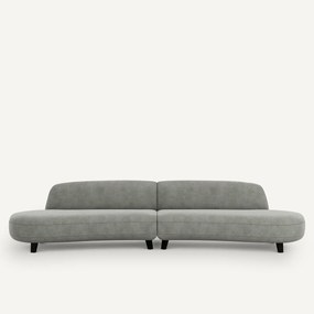 6-zits bank in stonewashed fluweel, Rosebury