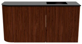 Mondiaz Joya 80cm toiletmeubel ronding links ruby met wastafel faye rechts zonder kraangat urban