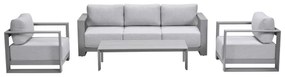 Garden Impressions Malakka loungeset 4 - delig taupe/valley sand