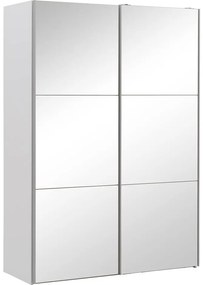 Goossens Kledingkast Easy Storage Sdk, 150 cm breed, 220 cm hoog, 2x 3 paneel spiegel schuifdeuren