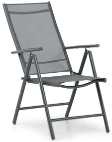 Tuinset 6 personen 210 cm Aluminium/textileen Grijs Domani Furniture Manu/Venustas