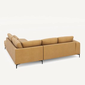 Rechtse hoekbank met leuning in linnenfluweel, Marsile