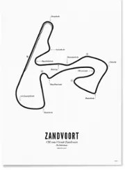 WIJCK- Circuit Zandvoort print 50 x 70 cm