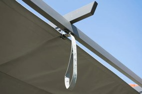 Antraciet terrasoverkapping Santana 4x4m Tuinpunt