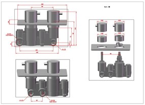 Saniclear Evolution inbouw regendouche met glijstang en 2 standen handdouche RVS