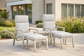 Bistroset 2 personen  Aluminium Taupe Lifestyle Garden Furniture Albelli
