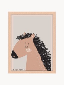 Ingelijste digitale print Baby Horse