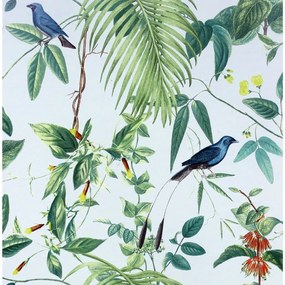 DUTCH WALLCOVERINGS Behang Exotic Garden blauw en groen