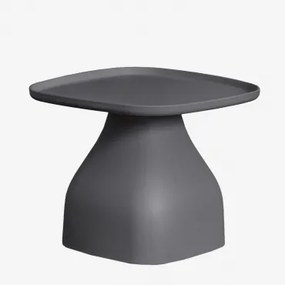 Vierkante Bijzettafel (48x48 Cm) Jubarri Grijs – Grafiet & ↑38 Cm - Sklum