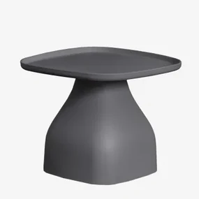 Vierkante Bijzettafel (48x48 Cm) Jubarri Grijs – Grafiet & ↑38 Cm - Sklum
