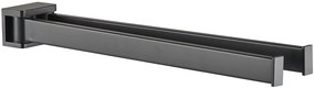 Plieger Altea 2 armige handdoekhouder 36 cm mat zwart