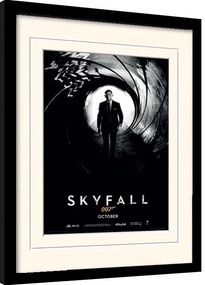Ingelijste poster James Bond - Skyfall Teaser