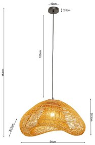 Kare Design Aloha Drop Uno Organische Hanglamp Rotan