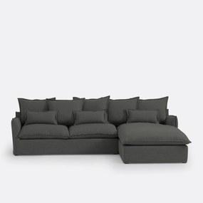 4-zits hoekbank in polyester, ODNA