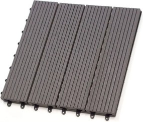 Terrastegel composiet antraciet / lava Easy-Click 30 x 30 cm