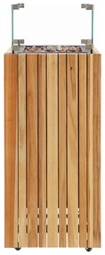 Cosi Fires Cosipillar square sfeerhaard - teak