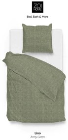 Zo!Home Lino Dekbedovertrek Army Green – Bij Swiss Sense