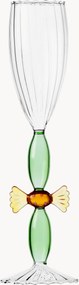 Handgemaakte champagneglas Sweet and Candy van borosilicaatglas